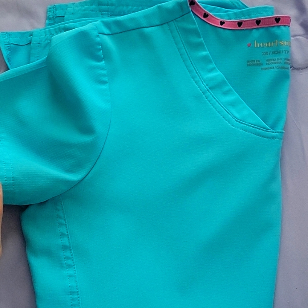 Turquoise Scrub Top